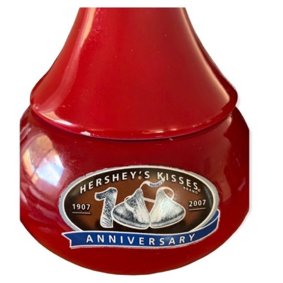 Hershey's 100th Kiss Anniversary Red Ceramic Jar - Picture 3 of 7